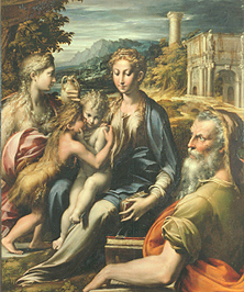 Maria mit Kind und Magdalena, Johannesknaben und Zacharias od Parmigianino
