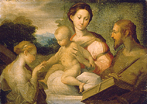 Die mystische Vermählung der Hl. Katharina od Parmigianino