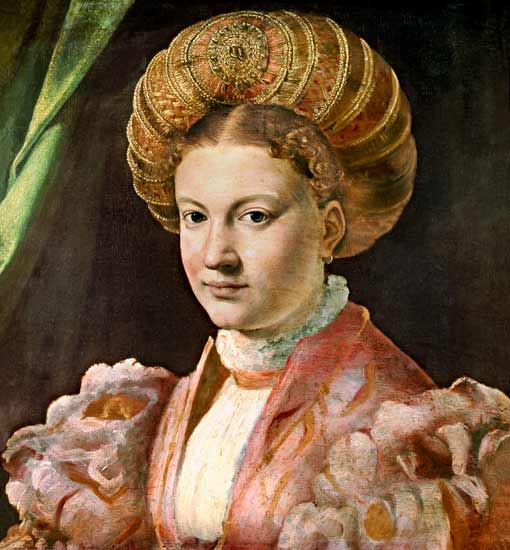 Portrait of a young woman, possibly Countess Gozzadini od Parmigianino