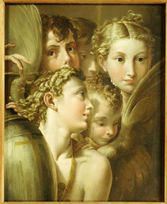 Fünf Engel. od Parmigianino (nach)