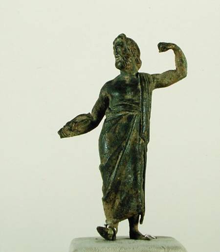 Shami figure, possibly Zeus or Poseidon, recovered from the ruined temple in the city of Nehavand (k od Parthian School