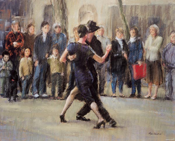 Street Tango (pastel on paper)  od  Pat  Maclaurin