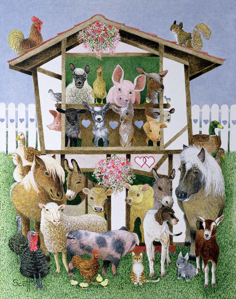 Animal Playhouse (oil on canvas)  od Pat  Scott