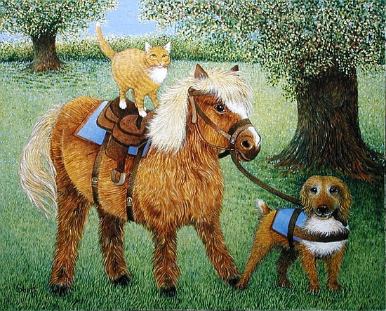 All Part of the Fun (oil on canvas)  od Pat  Scott