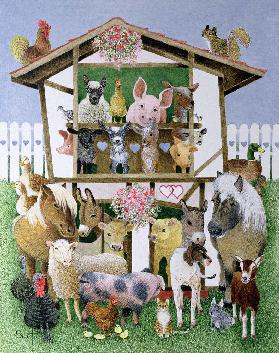 Animal Playhouse (oil on canvas) 