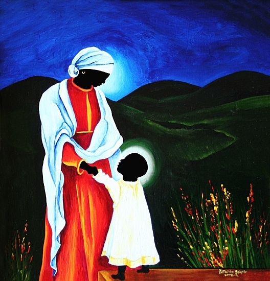 Madonna and child - First steps od Patricia  Brintle