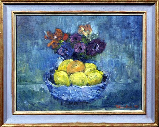 Fruit and Flowers, 1997 (oil on canvas)  od Patricia  Espir
