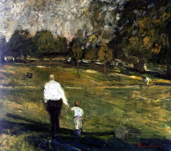 Grandfather and Grandson, 1997 (oil on canvas)  od Patricia  Espir