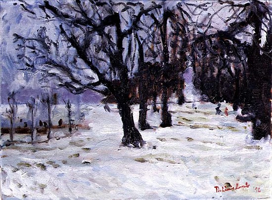 Playground Under Snow, 1994 (oil on canvas)  od Patricia  Espir