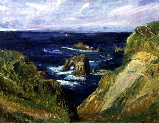 The Hole in the Rock, Cornwall, 1997 (oil on canvas)  od Patricia  Espir
