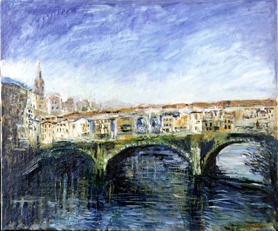 The Ponte Vecchio, Florence, 1995 (oil on canvas)  od Patricia  Espir