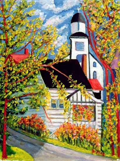 House with Church, Badeck od  Patricia  Eyre