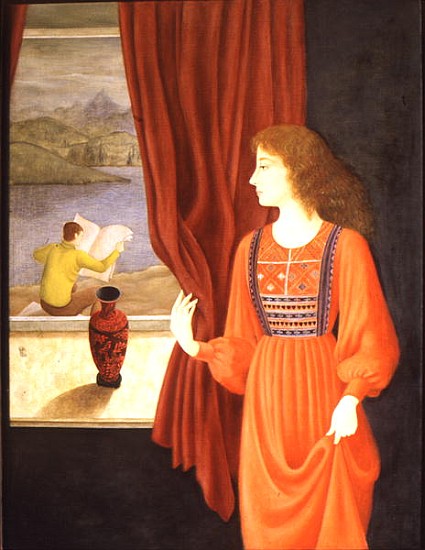At the Window (oil on canvas)  od Patricia  O'Brien