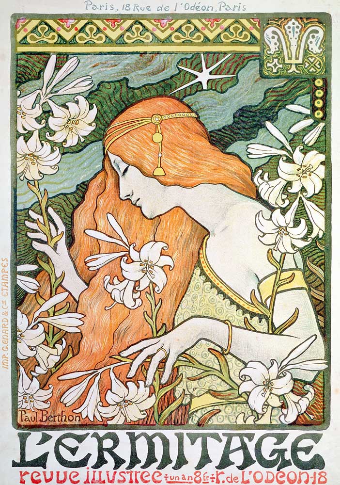 L'Ermitage, revue illustrée (Poster) od Paul Berthon