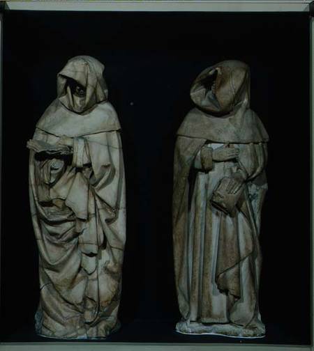 Two Mourners, from the Tomb of Duc de Berry in Bourges Cathedral od Paul Bobillet