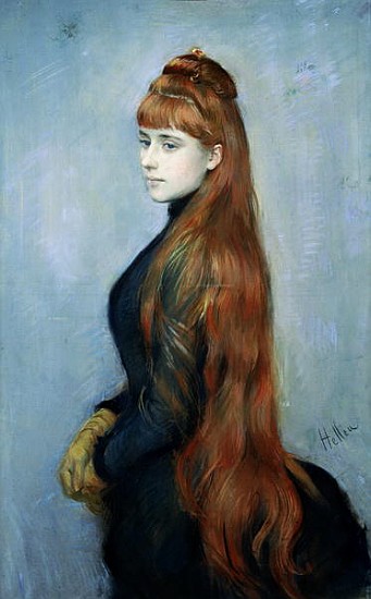Portrait of Mademoiselle Alice Guerin od Paul Cesar Helleu