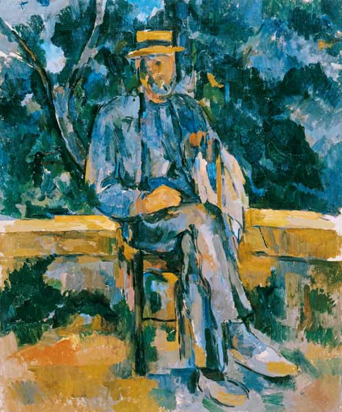 Sedentary man od Paul Cézanne
