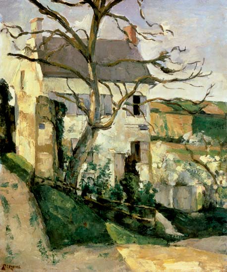 Bald tree and house. od Paul Cézanne