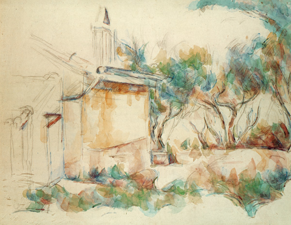 Le Cabanon de Jourdan l (Jordan's hut) od Paul Cézanne