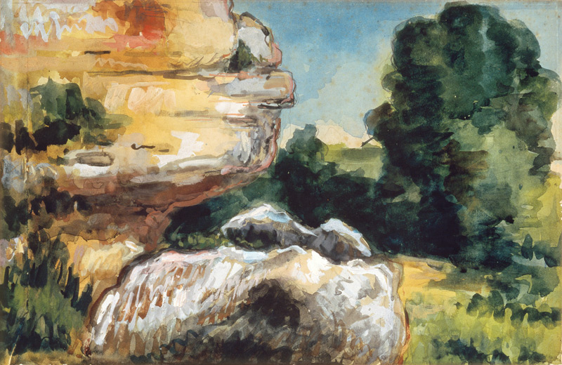 Rocks od Paul Cézanne