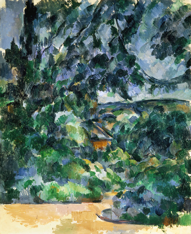 Blue landscape. od Paul Cézanne