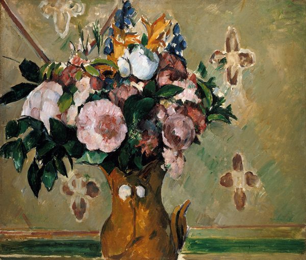 Blumenstrauss in a brown vase I. od Paul Cézanne