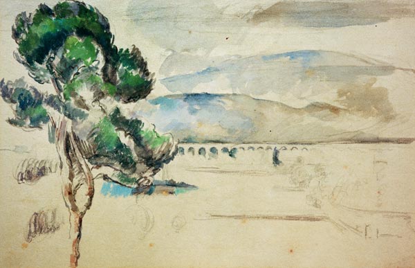 Arc Valley with Viaduct od Paul Cézanne