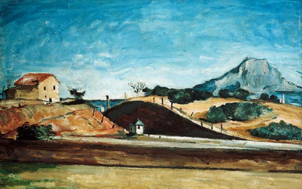 The train by sting od Paul Cézanne