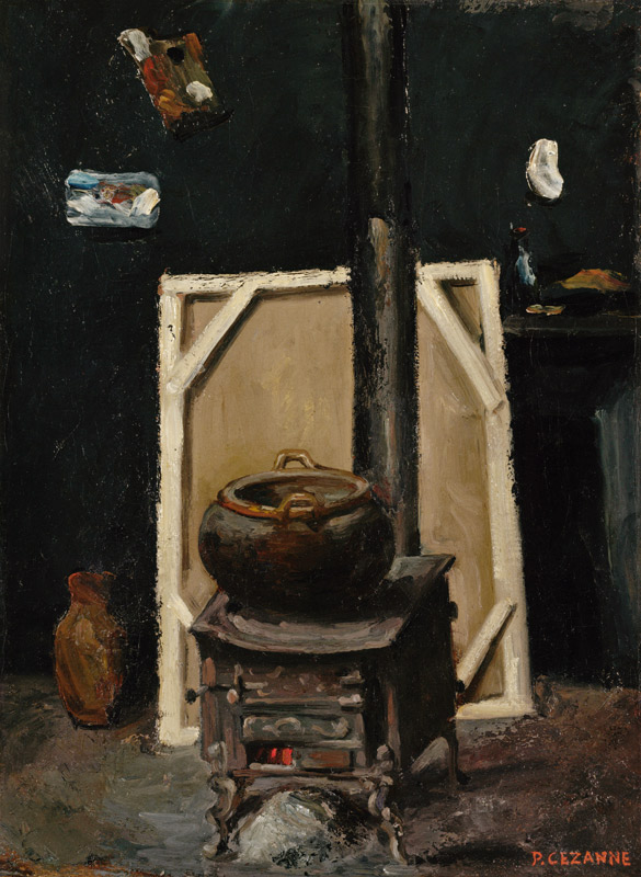 The Stove in the Studio od Paul Cézanne