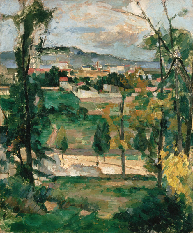 Village countryside in the Ile de France od Paul Cézanne