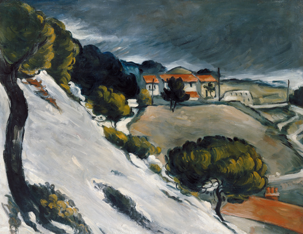 First snow at l ' Estaque od Paul Cézanne