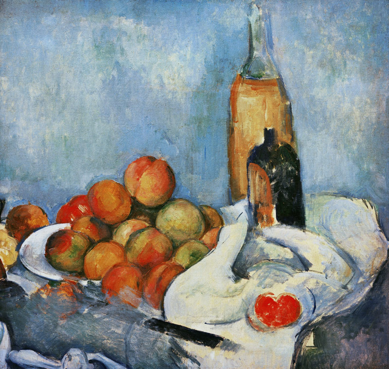 Bottles and peaches od Paul Cézanne