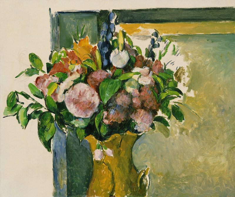 Flowers in a Vase od Paul Cézanne