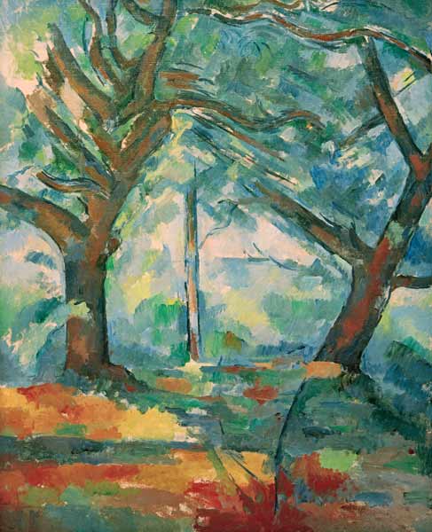 Large trees od Paul Cézanne