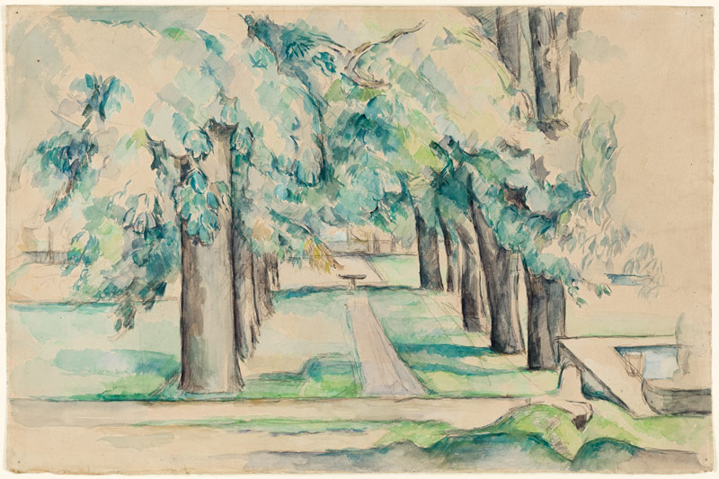 Avenue of Chestnut Trees at the Jas de Bouffan od Paul Cézanne