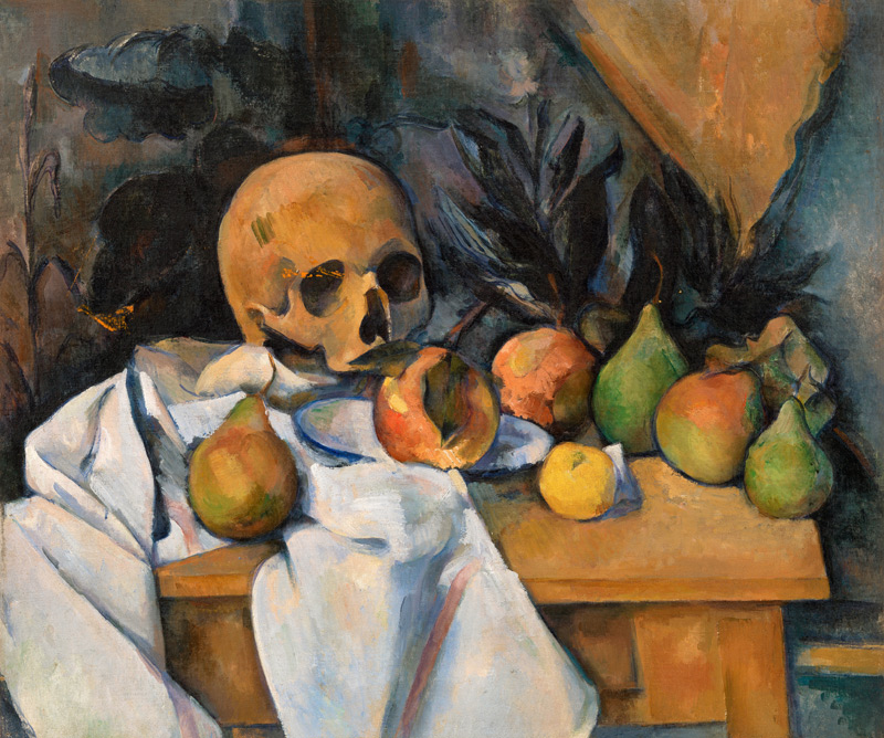 Nature morte au crane od Paul Cézanne