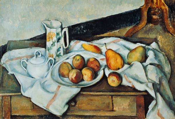 Still life with sugar bowl od Paul Cézanne