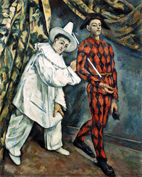 Pierrot and Harlequin od Paul Cézanne