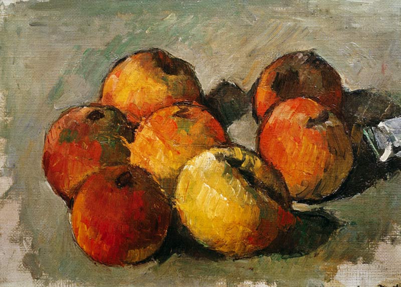 Still Life with Apples and a Tube of Paint od Paul Cézanne