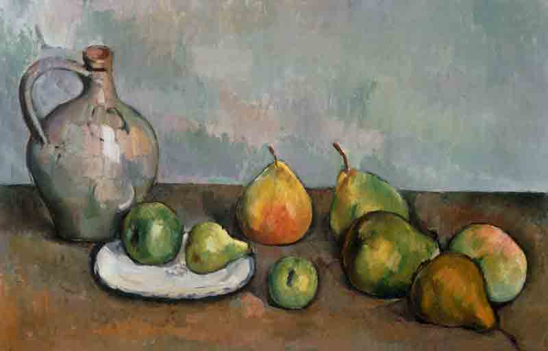 Still Life with Pitcher and Fruit od Paul Cézanne