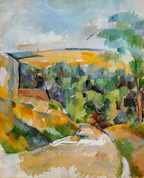 Street bend od Paul Cézanne