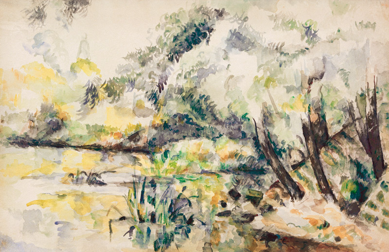 Landscape in the swamps od Paul Cézanne
