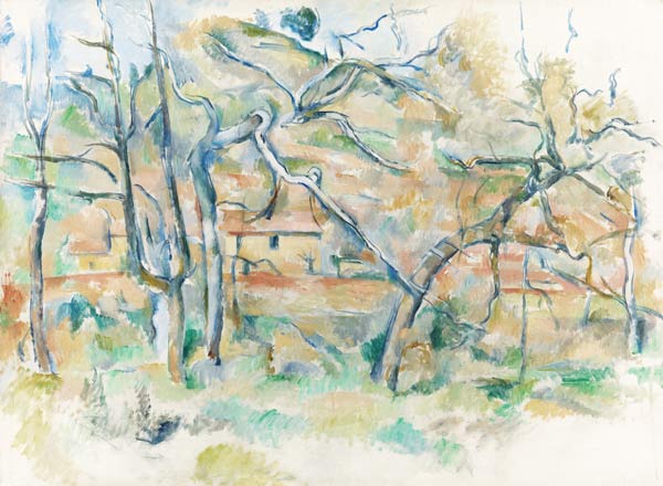 Trees and houses, Provence od Paul Cézanne
