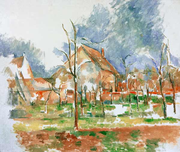 Winterlandscape Giverny od Paul Cézanne