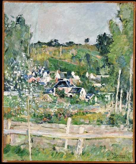 A View of Auvers-sur-Oise, The Fence, c.1873 od Paul Cézanne