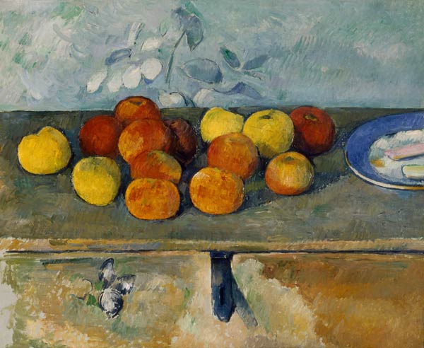 Apples a.Biscuits / Cezanne / c.1879/82 od Paul Cézanne