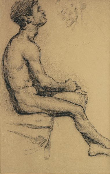 Nude study of a black man od Paul Cézanne