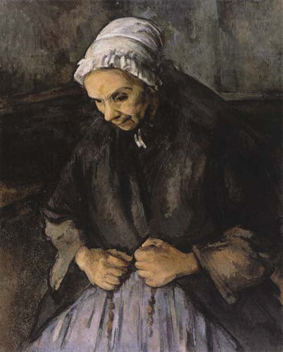 Old woman with rosary. od Paul Cézanne
