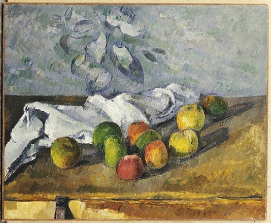 Apples and a Napkin od Paul Cézanne