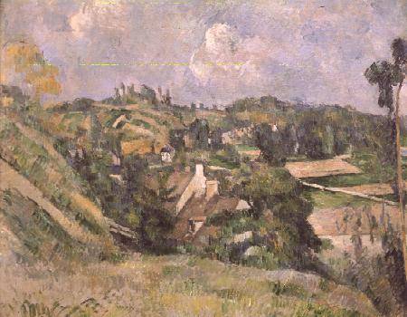Auvers-sur-Oise, seen from the Val Harme od Paul Cézanne